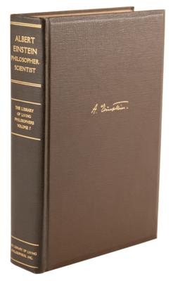 Lot #179 Albert Einstein Signed Book - Philosopher-Scientist: Volume VII of the Influential Library of Living Philosophers Book Series - Image 3