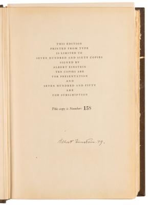 Lot #179 Albert Einstein Signed Book - Philosopher-Scientist: Volume VII of the Influential Library of Living Philosophers Book Series - Image 4
