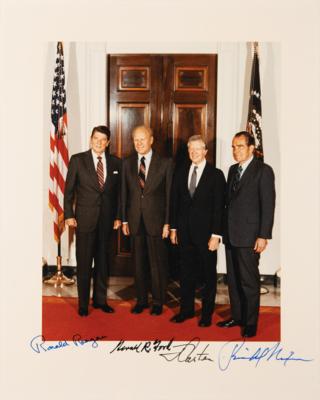 Lot #41 Four Presidents Signed Photograph (Taken