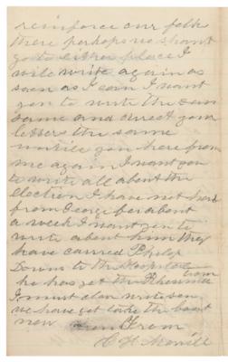 Lot #361 Abraham Lincoln: Soldier Letter on the 1860 Republican National Convention - 'I want you to write all about the election' - Image 2