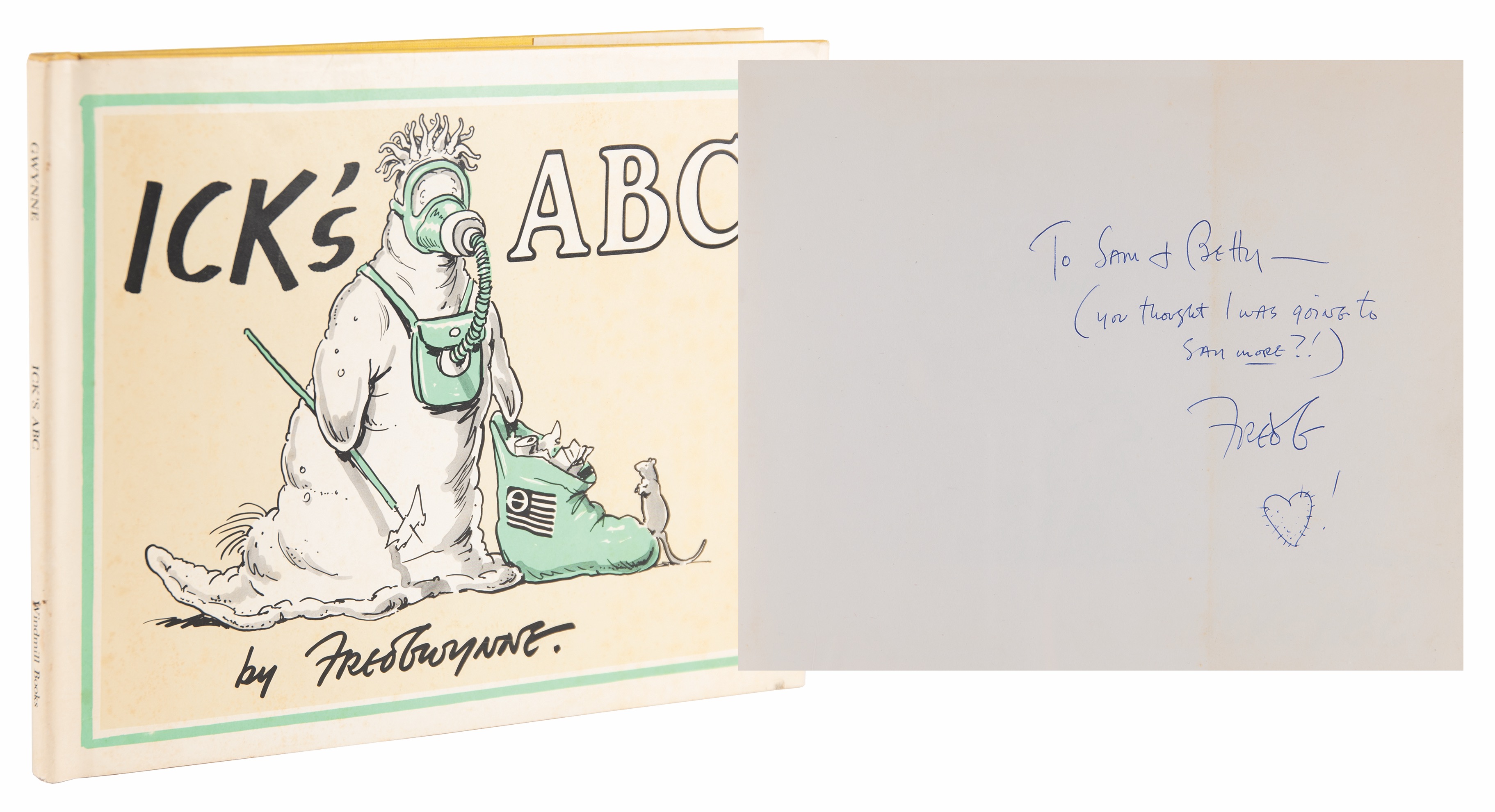 Lot #808 Fred Gwynne Signed Book - Ick's ABC
