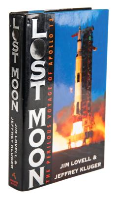 Lot #404 Apollo 13: Lovell, Haise, and Kranz Signed Book - Image 1