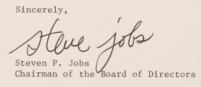 Lot #3081 Steve Jobs Typed Letter Signed (1983), Declining an Early Keynote Speaking Engagement - Image 2