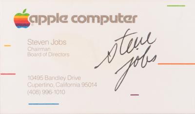 Lot #3082 Steve Jobs Signed Apple Business Card (c. 1983) - PSA GEM MT 10 - Image 2