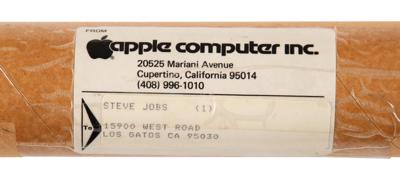Lot #3098 Steve Jobs's Apple IIe Promotional Poster with Original Shipping Tube - Image 2