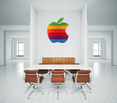Lot #3124 Apple Large 'Rainbow Logo' Display - Originates From the Macintosh Factory in Fremont, California - Image 11
