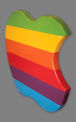 Lot #3124 Apple Large 'Rainbow Logo' Display - Originates From the Macintosh Factory in Fremont, California - Image 3