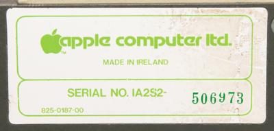 Lot #3006 Apple II EuroPlus Computer with Disk II Floppy Disk Drive (Made in Ireland) - Image 7