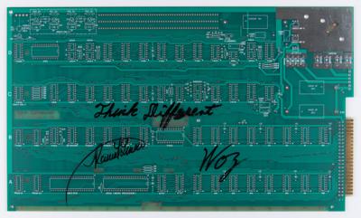 Lot #3096 Steve Wozniak and Ron Wayne Signed Replica Apple-1 Circuit Board - Image 1
