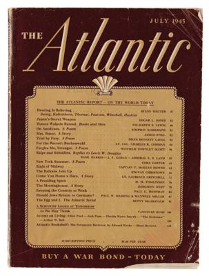 Lot #3145 Vannevar Bush: 'As We May Think' in The Atlantic (July 1945) - Image 2