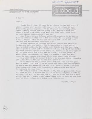 Lot #3147 Bill Gates Early Typed Letter Signed (1978) - listing Apple, Atari, and RadioShack as companies that "sell our BASIC with their hardware" - Image 3