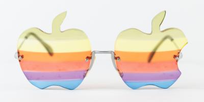 Lot #3115 Steve Wozniak's Apple Rainbow Glasses - One of 30 Custom-Made by an Optometrist in 1979 - Image 3