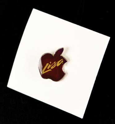 Lot #3126 Apple Lisa Computer (2) Vintage Pins - Image 2