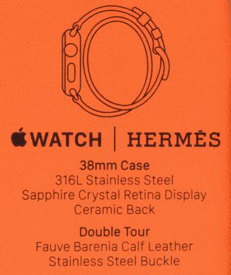 Lot #3076 Apple Watch Hermes Series 0 (Steel, 38 mm, Unopened) - Image 6