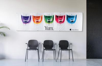 Lot #3043 Apple iMac G3 'Yum' Large Vinyl Banner - Image 2