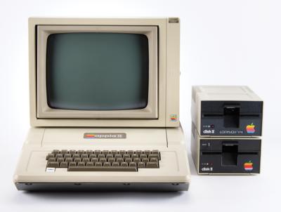 Lot #3005 Apple II Computer with Apple Monitor II,