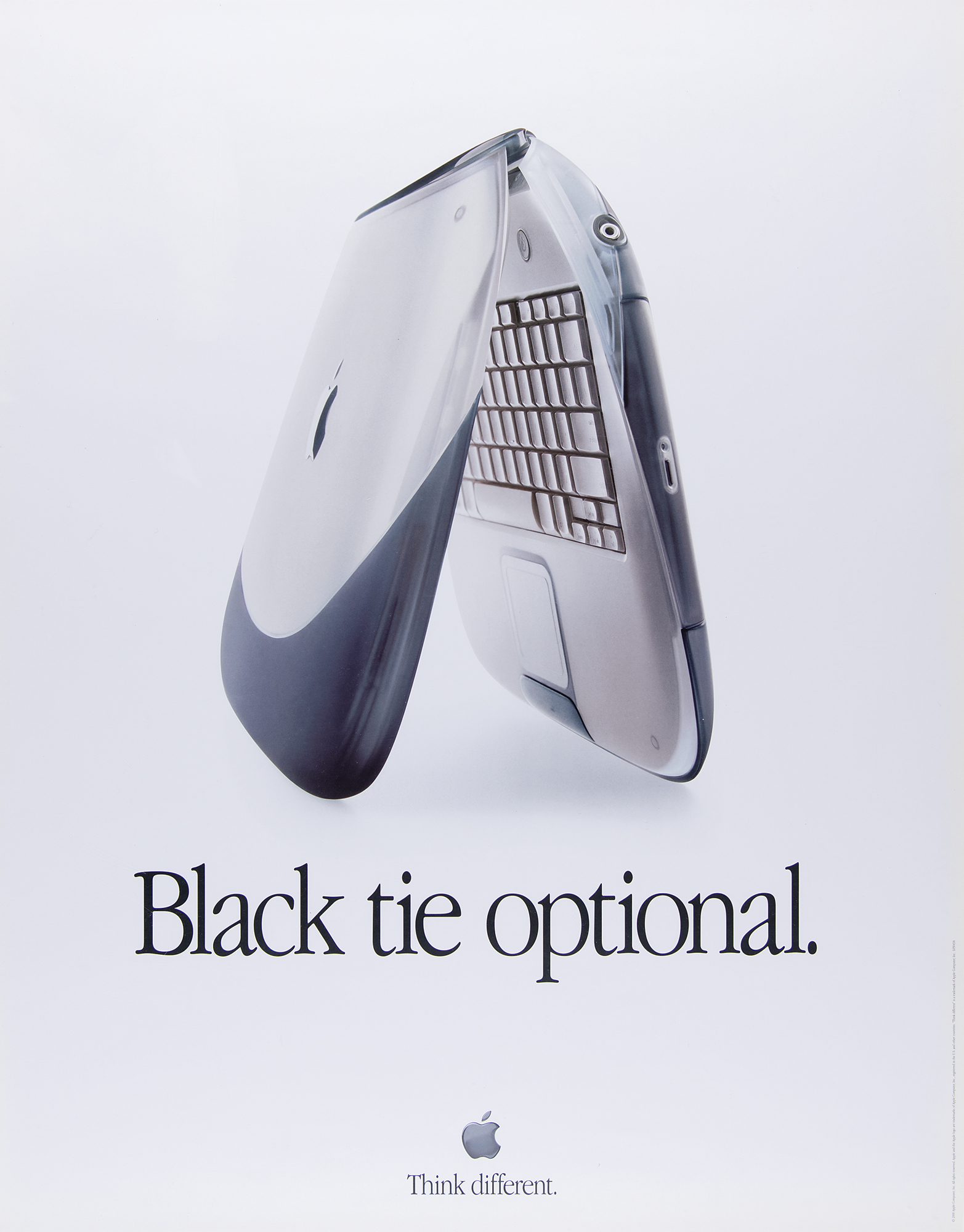 Apple iBook Graphite 'Black Tie Optional' Poster | RR Auction