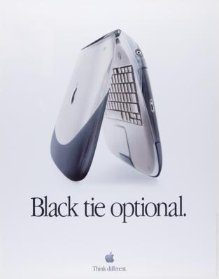 Lot #3110 Apple iBook Graphite 'Black Tie Optional' Poster - Image 1