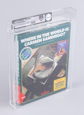 Lot #3197 Where in the World is Carmen Sandiego? (Sealed Mac 3.5″ Floppy Disk) - VGA NM+ 85+ - Image 1