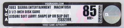 Lot #3183 Leisure Suit Larry 6: Shape Up or Slip Out! (Sealed Macintosh 3.5″ Floppy Disk) - VGA NM+ 85 - Image 3