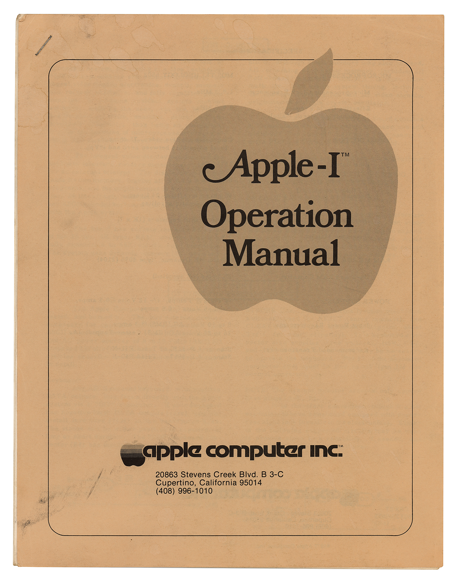 Apple-1 Computer Signed by Steve Wozniak | RR Auction