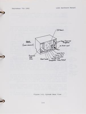 Lot #3018 Apple Lisa (5) Early Developer Schematics with Final Draft 'LISA Hardware Manual' from 1982 - Image 10