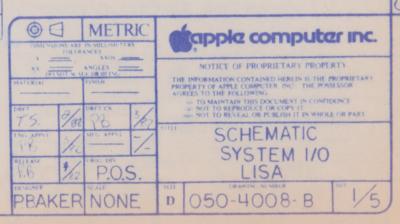 Lot #3018 Apple Lisa (5) Early Developer Schematics with Final Draft 'LISA Hardware Manual' from 1982 - Image 7