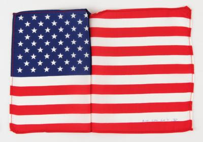 Lot #4257 Apollo 15 Flown Mid-Sized American Flag – From the Collection of Dave Scott - Image 1