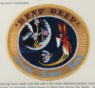 Lot #4245 Gordon Cooper's Apollo 14 Flown 'Beep-Beep' Backup Crew Patch - Image 2