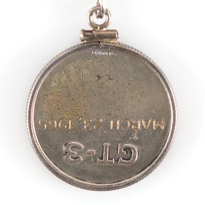 Lot #4011 Gus Grissom: Charm Bracelet with Flown Liberty Bell 7 Dime and Flown Gemini 3 Fliteline Medallion - Image 13