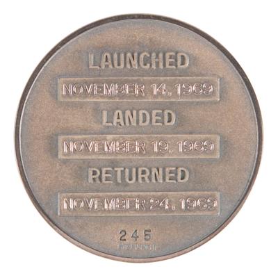 Lot #4167 Paul Weitz's Apollo 12 Flown Robbins Medallion - Image 2