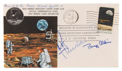 Lot #4092 Apollo 11 Flown Crew-Signed 'Type 1' Cover - Image 1