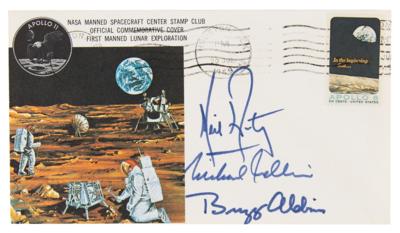 Lot #4093 Apollo 11 Crew-Signed 'Type 1' Insurance Cover - Image 1