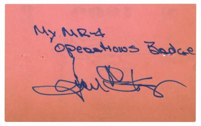 Lot #4500 Gene Kranz's Signed MR-4 Liberty Bell 7 Badge - Image 1