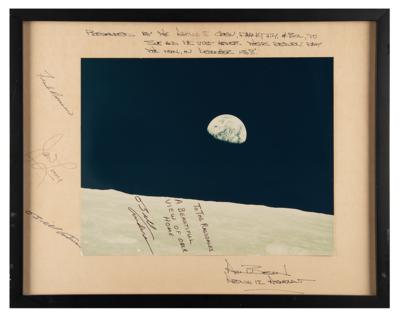 Lot #4070 Apollo 8 Crew-Signed Photograph Presented to Alan Bean and Family - Image 1
