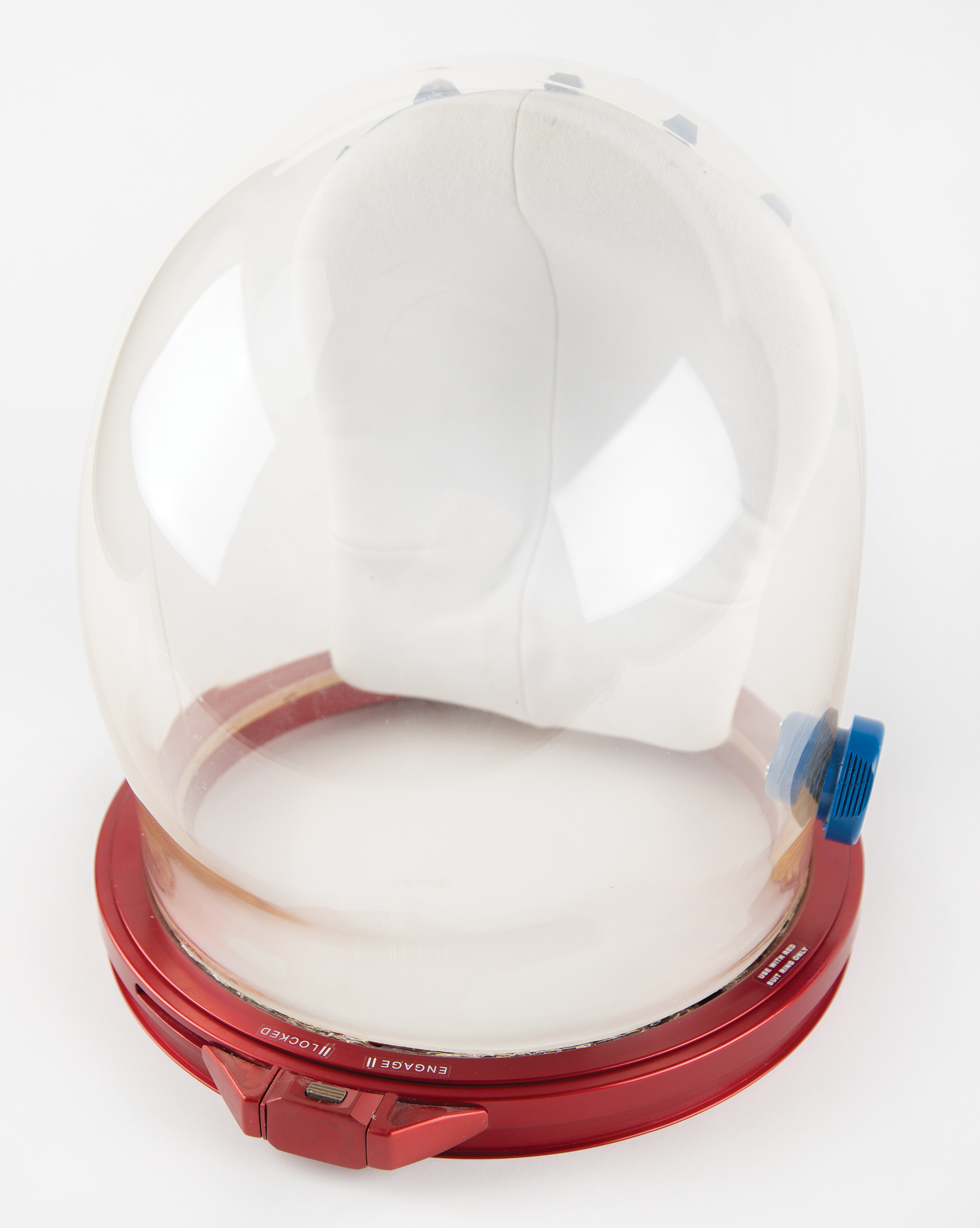 Lot #4326 Apollo Pressure Helmet Display with Original A7L Polycarbonate Bubble - Image 1