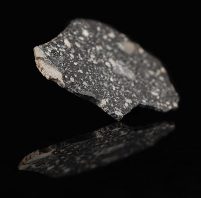 Lot #4279 Northwest Africa (NWA) 14769 Lunar Meteorite Slice Signed by Apollo 16 Moonwalker Charlie Duke - Image 3
