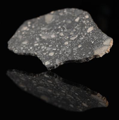 Lot #4279 Northwest Africa (NWA) 14769 Lunar Meteorite Slice Signed by Apollo 16 Moonwalker Charlie Duke - Image 4