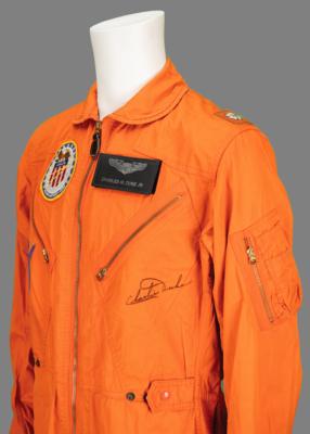 Lot #4277 Charlie Duke Signed USAF K-2B Flight Suit - Image 2
