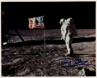 Lot #4144 Buzz Aldrin Signed Photograph