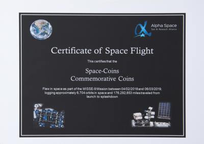 Lot #4386 SpaceX Flown MISSE-9 Mission Coin - One of 50 Carried to the ISS - Image 3