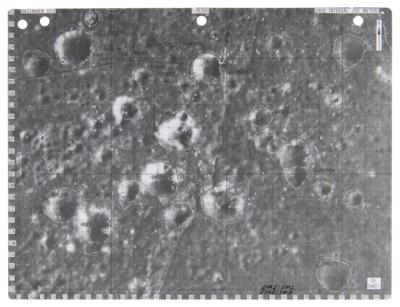 Lot #4300 Apollo 17 Lunar Surface-Used Rover Map Signed by Gene Cernan - Image 3