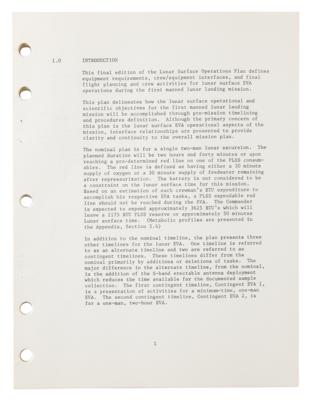 Lot #4105 Apollo 11 Lunar Surface Operations Plan - Image 2