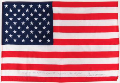 Lot #4082 Apollo 10 Flown Oversized American Flag - From the Collection of Tom Stafford - Image 2