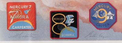 Lot #4019 Mercury Astronauts Signed Print - Image 4