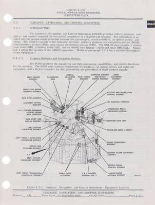 Lot #4179 Apollo 12: Apollo Operations Handbook - Lunar Module (Volume 1) - Image 8