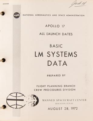 Lot #4299 Apollo 17 Lunar Module Systems Handbook - Image 2