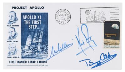 Lot #4094 Apollo 11 Signed 'Type 2' Insurance Cover - Extremely Rare - Image 1
