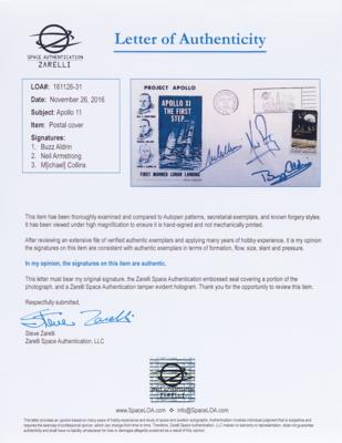 Lot #4094 Apollo 11 Signed 'Type 2' Insurance Cover - Extremely Rare - Image 2