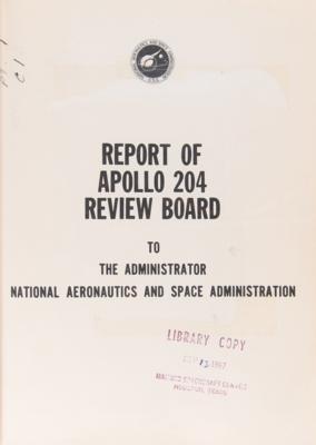 Lot #4055 Apollo 204 Review Board Report from NASA MSC Technical Library - Image 3
